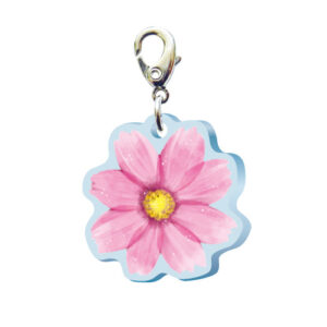 スリーシーエムチャーム　バッグチャーム　ジッパーアクセサリー　（フラワー編）コスモスの花言葉　調和