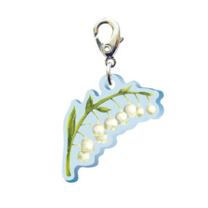 スリーシーエムチャーム　バッグチャーム　ジッパーアクセサリー　（フラワー編）スズランの花言葉　再び幸せが訪れる