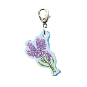 スリーシーエムチャーム　バッグチャーム　ジッパーアクセサリー　（フラワー編）ラベンダーの花言葉　あなたを待っています