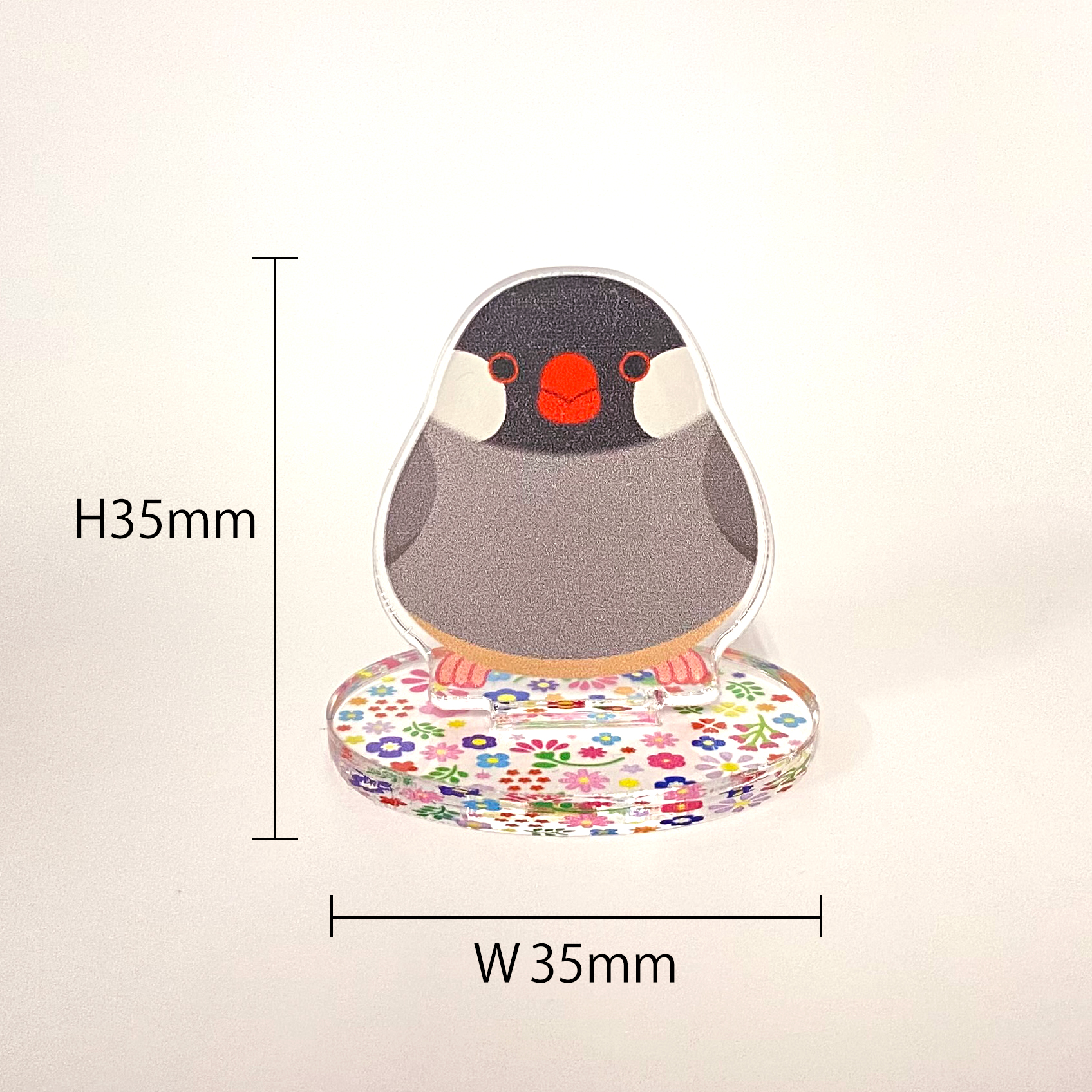 ことりコレクションアクリルスタンド　白文鳥