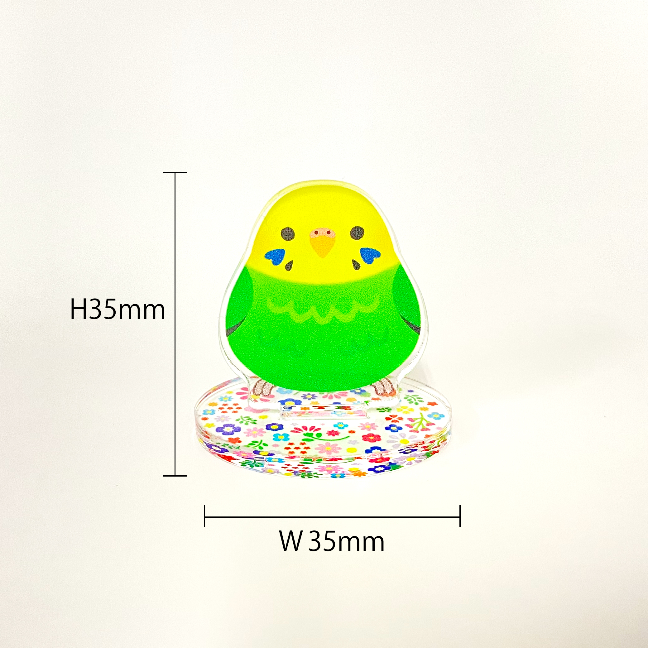 ことりコレクションアクリルスタンド　セキセイグリーン