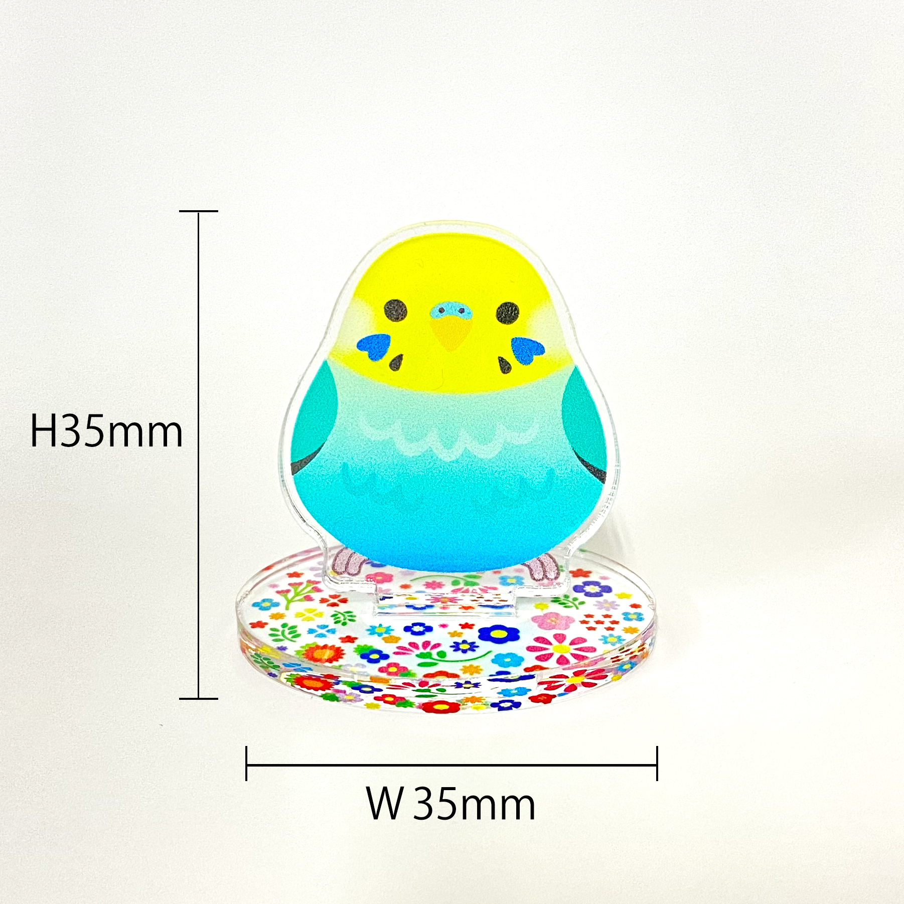 ことりコレクションアクリルスタンド　セキセイレインボー