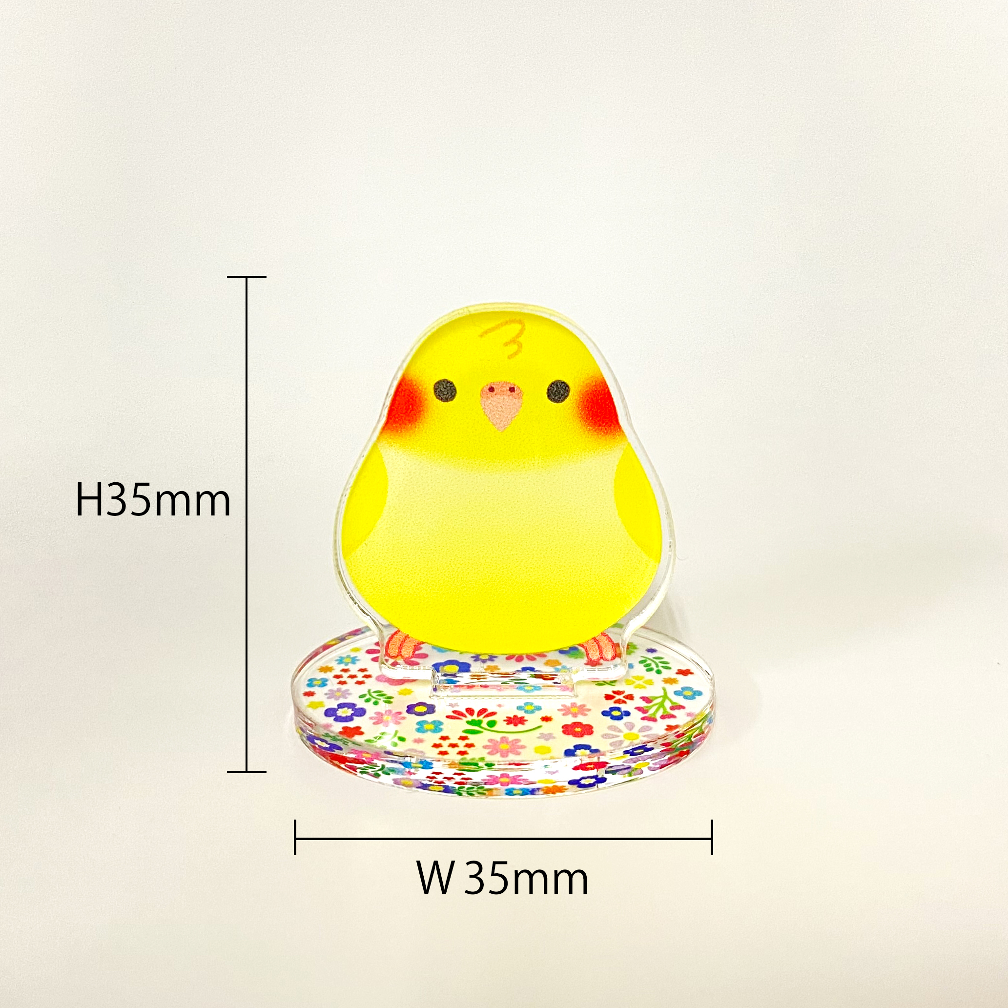 ことりコレクションアクリルスタンド オカメイエロー