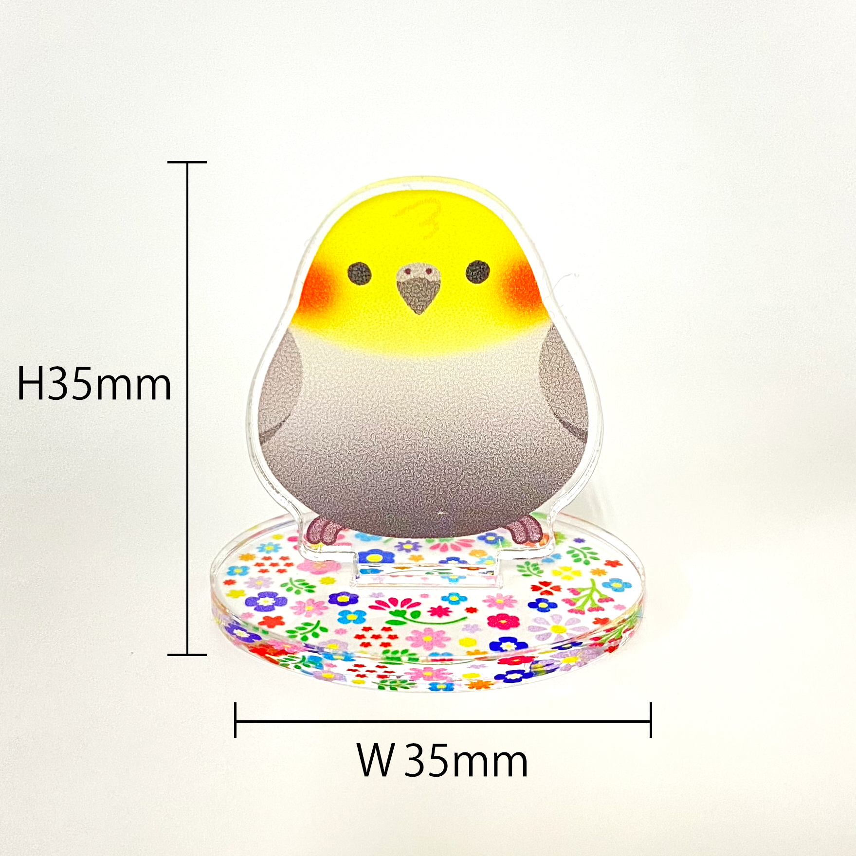 ことりコレクションアクリルスタンド オカメグレー