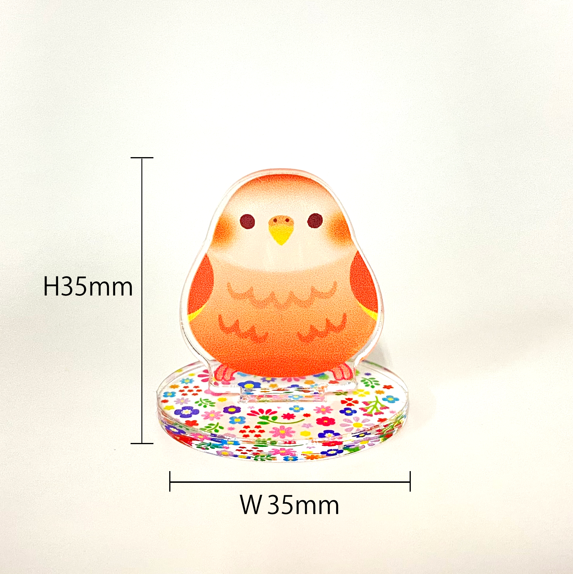 ことりコレクションアクリルスタンド　アキクサインコ