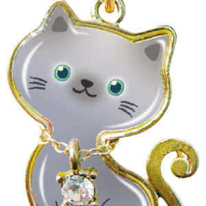 ニャンコレ(ニャンココレクション)アメショー 「もっと楽しくなる」ボールチェーン バッグチャーム ジッパーアクセサリー