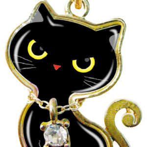 ニャンコレ(ニャンココレクション)クロ「ライバルに勝つ」ボールチェーン バッグチャーム ジッパーアクセサリー