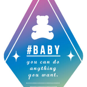 ５つ繋げて星の形に❣　おそろいで映える　ときめくグラデーション　ピタタグ　キーチェーン　BABY