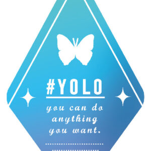 ５つ繋げて星の形に❣　おそろいで映える　ときめくグラデーション　ピタタグ　キーチェーン　YOLO