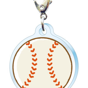 スリーシーエム　部活・学園バッグチャーム　ジッパーアクセサリー　野球ボール