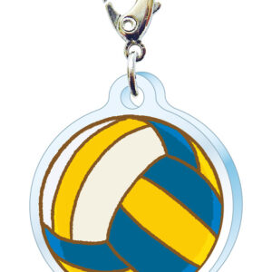 スリーシーエム　部活・学園バッグチャーム　ジッパーアクセサリー　バレーボール