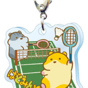 スリーシーエム　部活・学園バッグチャーム　ジッパーアクセサリー　バトミントン部