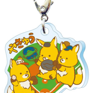 スリーシーエム　部活・学園バッグチャーム　ジッパーアクセサリー　野球部B