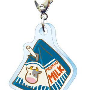 スリーシーエム　部活・学園バッグチャーム　ジッパーアクセサリー　牛乳三角パック