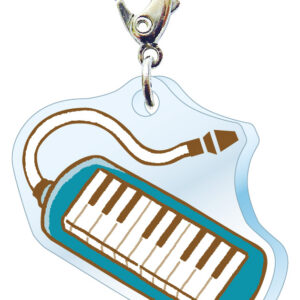 スリーシーエム　部活・学園バッグチャーム　ジッパーアクセサリー　けんばんハーモニカ