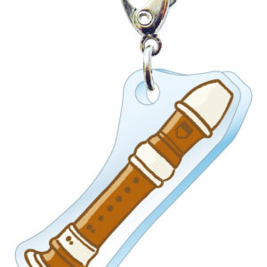 スリーシーエム　部活・学園バッグチャーム　ジッパーアクセサリー　リコーダー