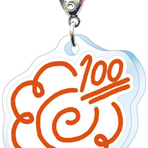 スリーシーエム　部活・学園バッグチャーム　ジッパーアクセサリー　はなまる