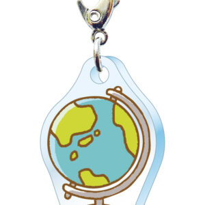 スリーシーエム　部活・学園バッグチャーム　ジッパーアクセサリー　地球儀