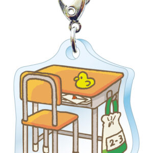 スリーシーエム　部活・学園バッグチャーム　ジッパーアクセサリー　つくえといす