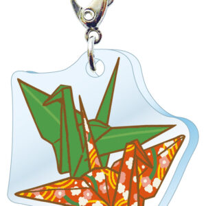 スリーシーエム　部活・学園バッグチャーム　ジッパーアクセサリー　折り鶴