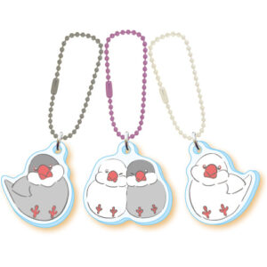 ワンスリー　キーチェーン　ブンチョウ　3個セットのキーチェーン