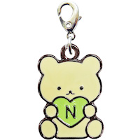 キャスト製　3㎝　ファスナーチャーム　ジッパーアクセサリー　くまちゃん　N