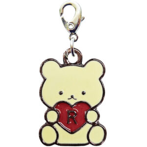 キャスト製　3㎝　ファスナーチャーム　ジッパーアクセサリー　くまちゃん　R