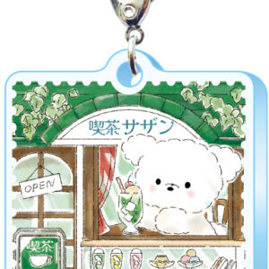 スリーシーエム ようこそレトロ商店街 バッグチャーム ジッパーアクセサリー いぬの喫茶店