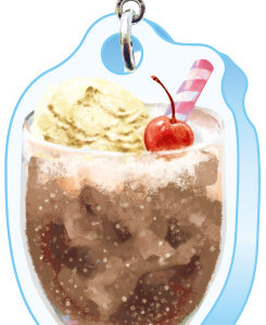 スリーシーエム　ようこそレトロ商店街　バッグチャーム　ジッパーアクセサリー　コーラフロート