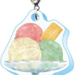 スリーシーエム ようこそレトロ商店街 バッグチャーム ジッパーアクセサリー アイスクリーム