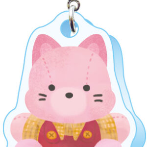 スリーシーエム　ようこそレトロ商店街　バッグチャーム　ジッパーアクセサリー　ネコのぬいぐるみ