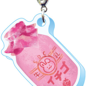 スリーシーエム ようこそレトロ商店街 バッグチャーム ジッパーアクセサリー いちご牛乳瓶