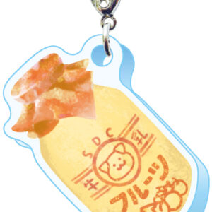 スリーシーエム　ようこそレトロ商店街　バッグチャーム　ジッパーアクセサリー　フルーツ牛乳瓶