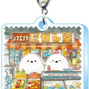 スリーシーエム　ようこそレトロ商店街　バッグチャーム　ジッパーアクセサリー　シマエナガだがし堂