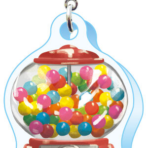 スリーシーエム　ようこそレトロ商店街　バッグチャーム　ジッパーアクセサリー　ガムボール