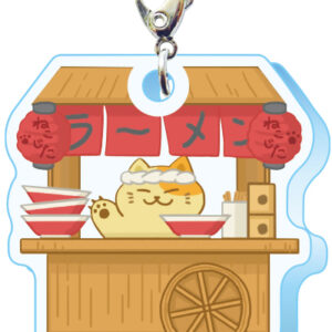 スリーシーエム ようこそレトロ商店街 バッグチャーム ジッパーアクセサリー ねこじたラーメン