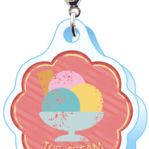 スリーシーエム ようこそレトロ商店街 バッグチャーム ジッパーアクセサリー アイス看板