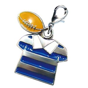 部活・学園バッグチャーム　ジッパーアクセサリー　ラグビー BL