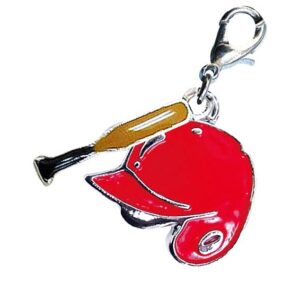 部活・学園バッグチャーム　ジッパーアクセサリー　ソフトボール