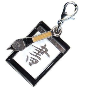 部活・学園バッグチャーム ジッパーアクセサリー 書道