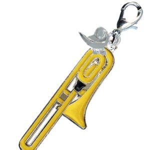 部活・学園バッグチャーム　ジッパーアクセサリー　トロンボーン
