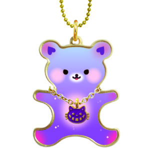 べアコレ48 　デビルベア　ストラップ　おまじない：いたずらが成功する　ねこちゃんチャームネックレス