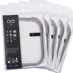 無限 に 抗菌 する スポンジ 「減菌率９９％以上」 5枚入り