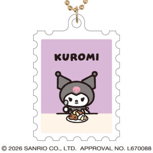 クロミ サンリオキャラクターズ 切手風アクリルキーチェーン