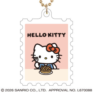 ハローキティ サンリオキャラクターズ 切手風アクリルキーチェーン
